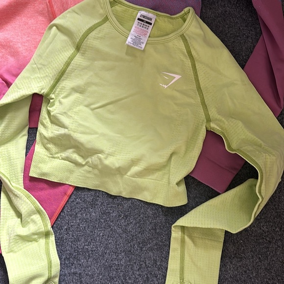 Gymshark crop tops all sz XS brand new bundle - Picture 7 of 7